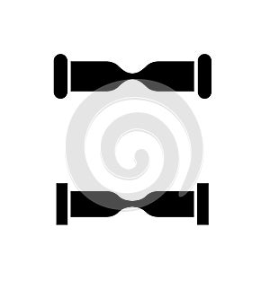 Gyroboard web simple icon isolated. Electric vehicles symbol