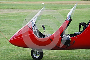 Gyrocopter cockpit photo