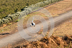 Gyrocopter is landing photo