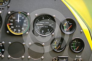 Gyroplane instrument panel