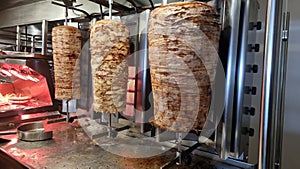 gyros of giros for pita greek street food from meat grilled photo