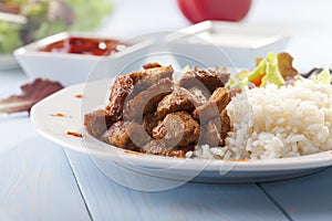 Gyros on a plate