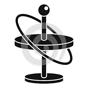 Gyroscope icon simple vector. Phone momentum
