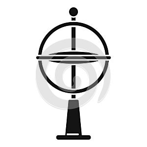 Gyroscope model icon simple vector. Accelerometer sensor