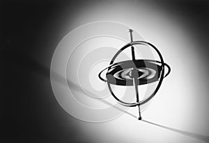 Gyroscope spinning on wire