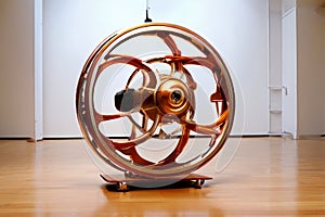 gyrotonic camera that creates abstract dynamic effects using rot