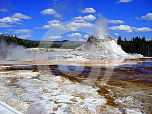 Gyser erupting photo