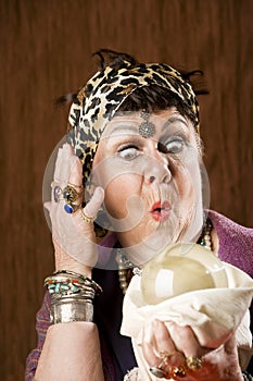 Gyspy with a crystal ball