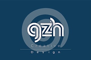 GZH Creative Unique Modern Letter Logo Design