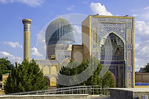 Samarkand - Guri Amir mausoleum of the Turco-Mongol conqueror Timur Tamerlane photo