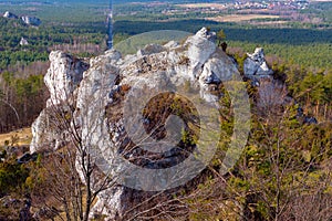 GÃ³ra ZborÃ³w Berkowa GÃ³ra - a rocky hill within the village of Podlesice in the ÅšlÄ…skie Voivodeship