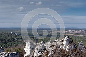 GÃ³ra ZborÃ³w Berkowa GÃ³ra - a rocky hill within the village of Podlesice in the ÅšlÄ…skie Voivodeship