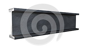 H-beam rolled metal. isolated conceptual industrial 3D illustration