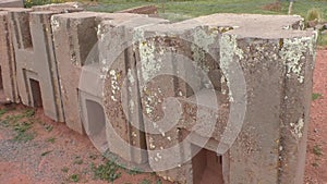 H Blocks at ancient ruins of Puma Punku, Tiwanaku