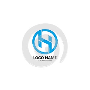 H Letter Logo Template Design Vector