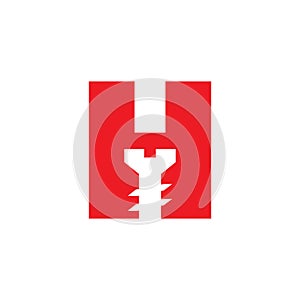 H Logo Construction Simple