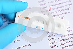 H.pylori positive test result photo