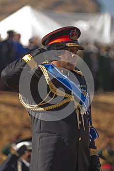 H.R.H King Letsie of Lesotho