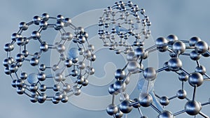 H2O or water molecule inside the fullerene C60 cage