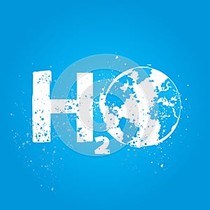 H2o water world ecology concept photo