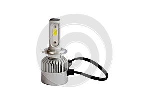 H7 Car LED light bulb isolated