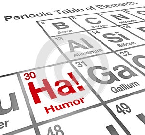 Ha Humor Element Periodic Table Funny Laughter Comedy