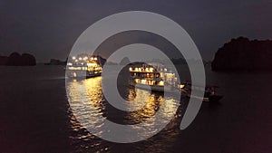 Ha Long Bay by night