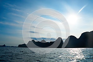 Ha long Bay, Vietnam - June 10, 2019: View over Ha Long Bay,Vietnam. tourist attractions very popular in northern