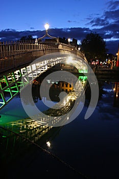 Ha' penny bridge on the Liffey, Dublin