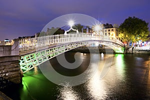 Ha'penny Bridge at Night