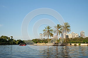 Ha-Yarkon park lake, Tel Aviv, Israel.
