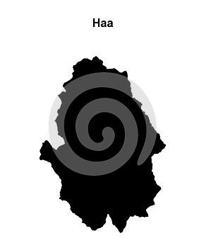 Haa outline map