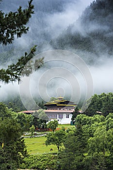 Haa Dzong , the fortress of Haa district , Bhutan