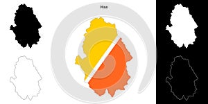 Haa outline map