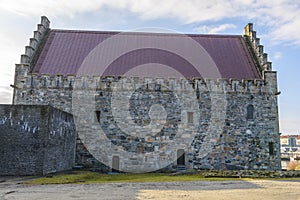 Haakon's Hall in Bergenhus Fortress in Bergen, Norway