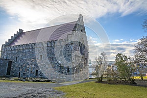 Haakon's Hall in Bergenhus Fortress in Bergen, Norway