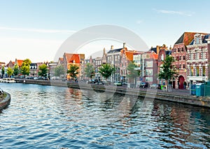 Haarlem canals and architecture, Netherlands photo