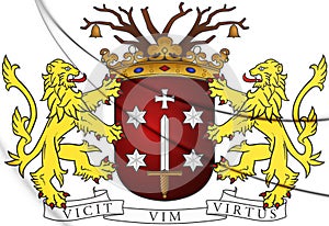 Haarlem Coat of Arms, Netherlands.