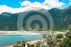 Haast River, South Island, New Zealand