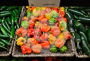 Habanero peppers photo