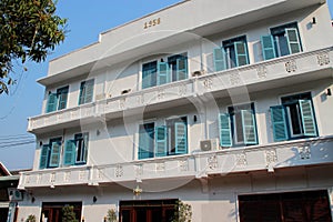 habitation building in luang prabang (laos)