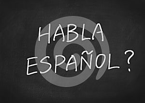Habla Espanol? do you speak Spanish? photo