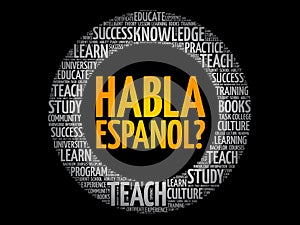 Habla Espanol? (Speak Spanish