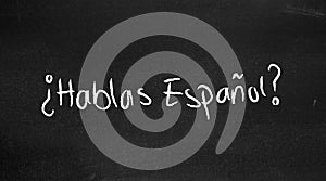 Hablas espanol?