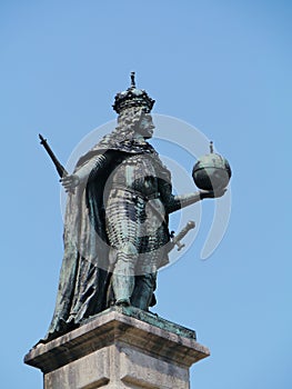 The Habsburg Emperor Leopold I on a column photo