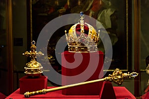 Habsburgs crown, sceptre and orb