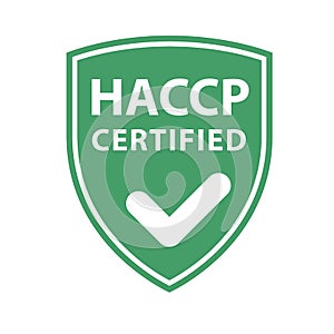 HACCP certificate shield - website emblem of HACCP standard