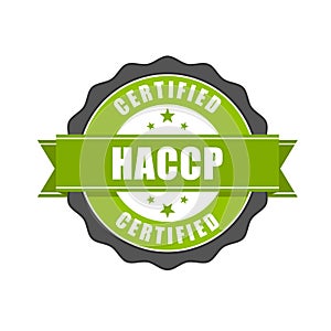 HACCP certified - quality standard seal, Hazard Analysis and Critical Control Points