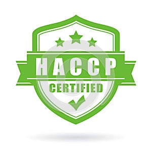 Haccp certified vector icon