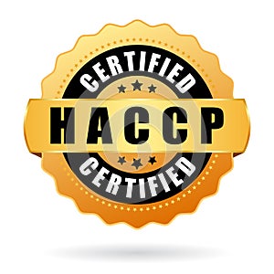Haccp certified vector icon